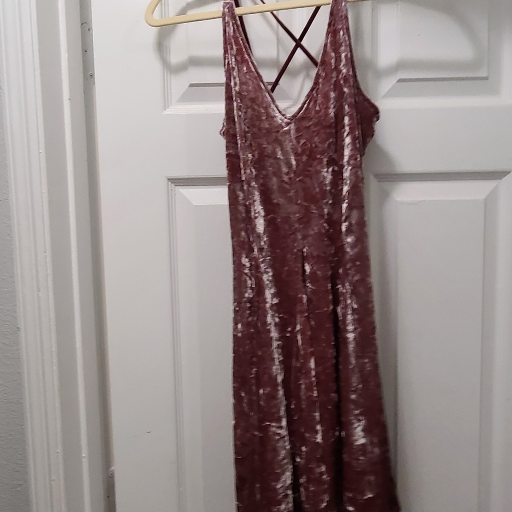 American Eagle Velvet A - line mini dress